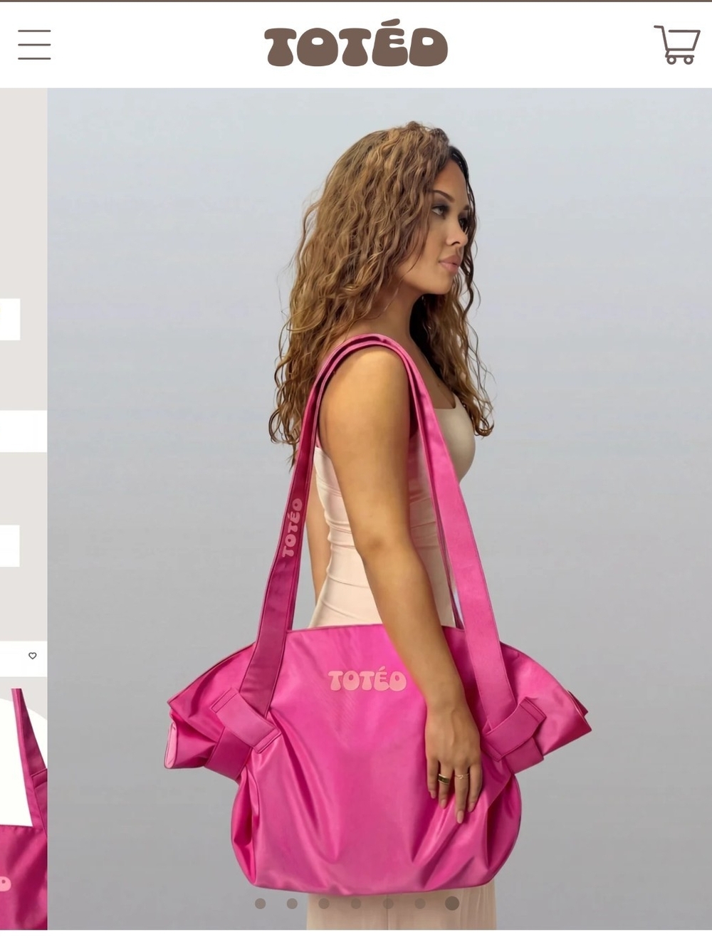 Toted Pink Shoulder Tote Bag